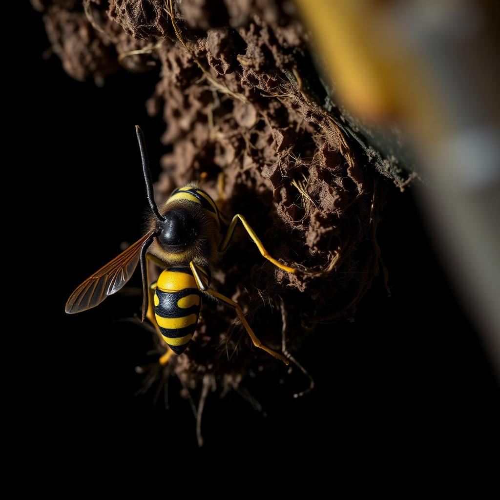 Wasp nest removal